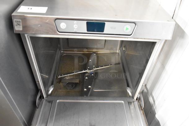 Brand new 2022 Hobart LXER stainless steel commercial undercounter dishwasher, scratch and dent, 120/208-240V, 1 phase.