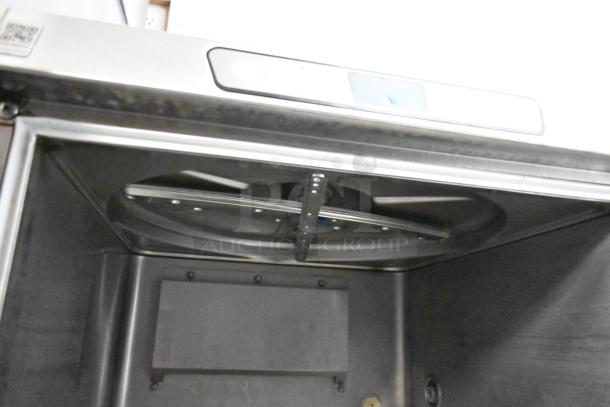 Brand new 2022 Hobart LXER undercounter dishwasher, stainless steel, 120/208-240V, 1 phase, slight scratch and dent.