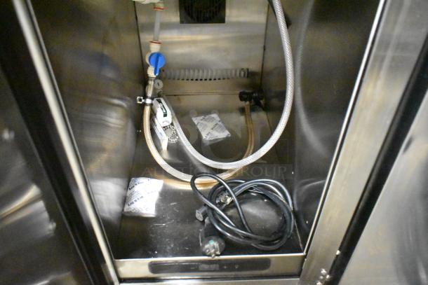 2022 Automatic Bar Controls JT-NITCOM-L stainless steel commercial cold brew nitro dispenser interior. 115V, 1-phase.