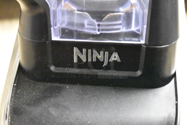 Ninja GL642 metal countertop blender, featuring a sturdy base with visible branding. Suitable for 120 volts, 1 phase use.