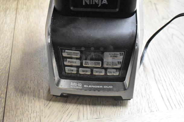 Ninja GL642 metal countertop blender with Auto-iQ controls, 120 volts, 1 phase. Features blend and pulse options.