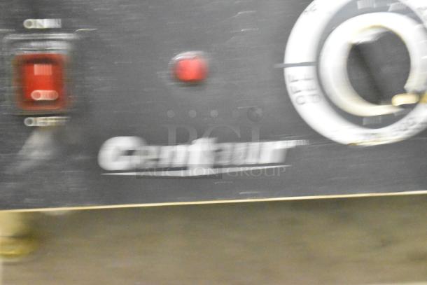 Centaur Metal Commercial Panini Press with on/off switch and temperature dial, logo visible, in used condition.