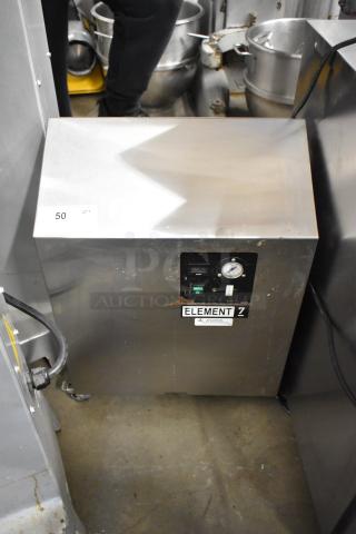 Jun-Air 87R-4MN1-HSBHH stainless steel nitrogen generator, Level 7, on casters. 120V, 1 phase. Good condition.