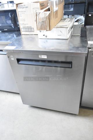 2020 Delfield 406P-STAR2 stainless steel undercounter cooler, single door, on commercial casters, 115 volts, 1 phase.