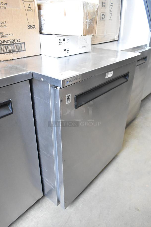 2020 Delfield 406P-STAR2 stainless steel undercounter cooler, single door, on casters. 115V, 1 Phase. Excellent condition.
