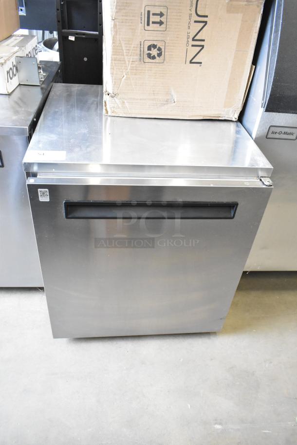 Delfield Welbilt ND21RS00B stainless steel undercounter cooler, single door, 115V, 1 phase, excellent condition.