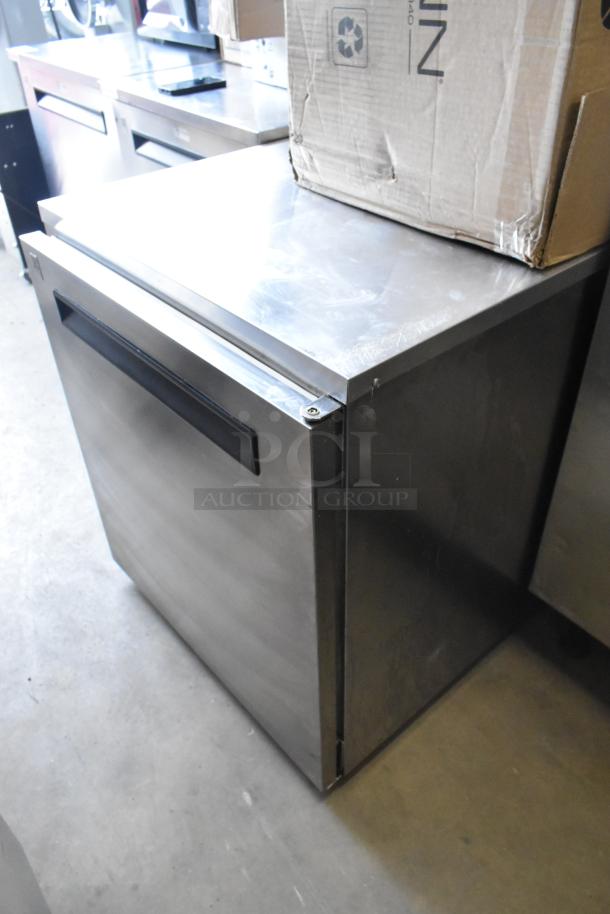 Delfield Welbilt ND21RS00B stainless steel commercial undercounter cooler, single door, 115V, 1 phase.
