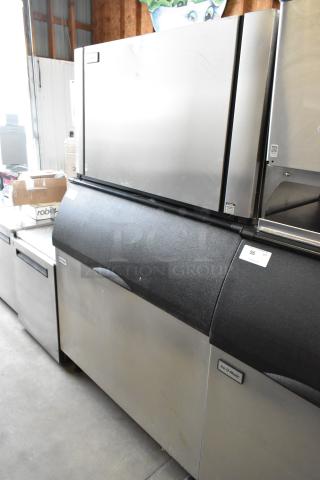 2021 Ice-O-Matic CIM1446HR5 Stainless Steel Commercial Ice Head on Commercial Ice Bin. 208-230 Volts, 1 Phase. - Item #1220859