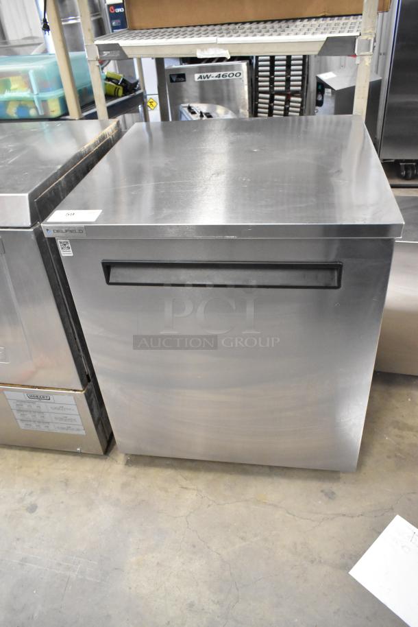 2023 Delfield 406P-STAR2 stainless steel undercounter cooler, commercial casters, 115V, 1 phase, excellent condition.
