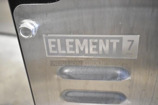 2023 Jun-Air 86R-3MN1-DSBH stainless steel nitrogen generator with Element 7 branding. Mounted on commercial casters.