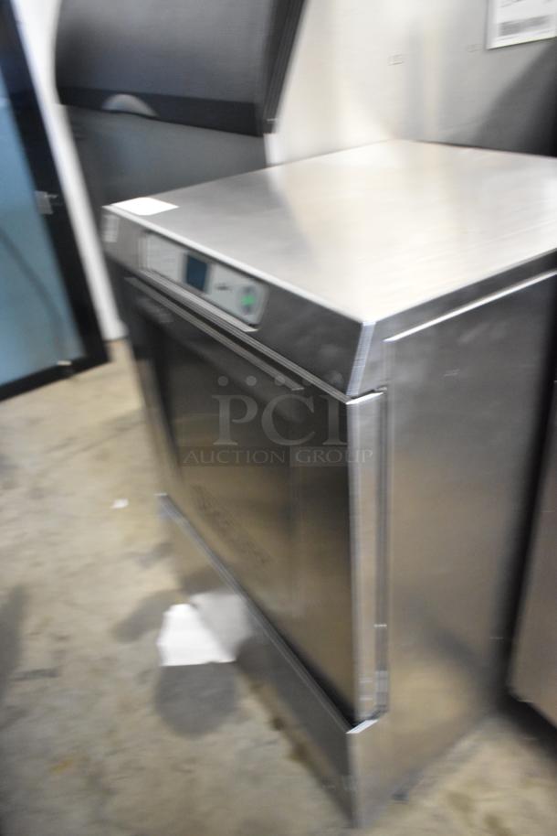 2019 Hobart LXER stainless steel commercial undercounter dishwasher. 120/208-240V, 1 phase. Pristine condition.