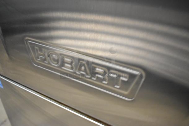 2024 Hobart LXNH stainless steel undercounter dishwasher, commercial-grade. Visible Hobart logo. 120/208-240V, 1 phase.