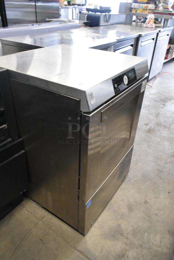 2024 Hobart LXNH stainless steel commercial undercounter dishwasher, 120/208-240V, 1 phase, near-new condition, visible control panel.