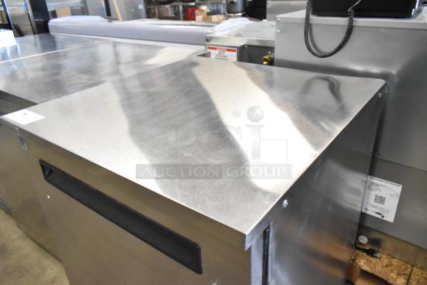 2020 Delfield 406P-STAR2 stainless steel undercounter cooler on casters, 115V, single door, excellent condition.