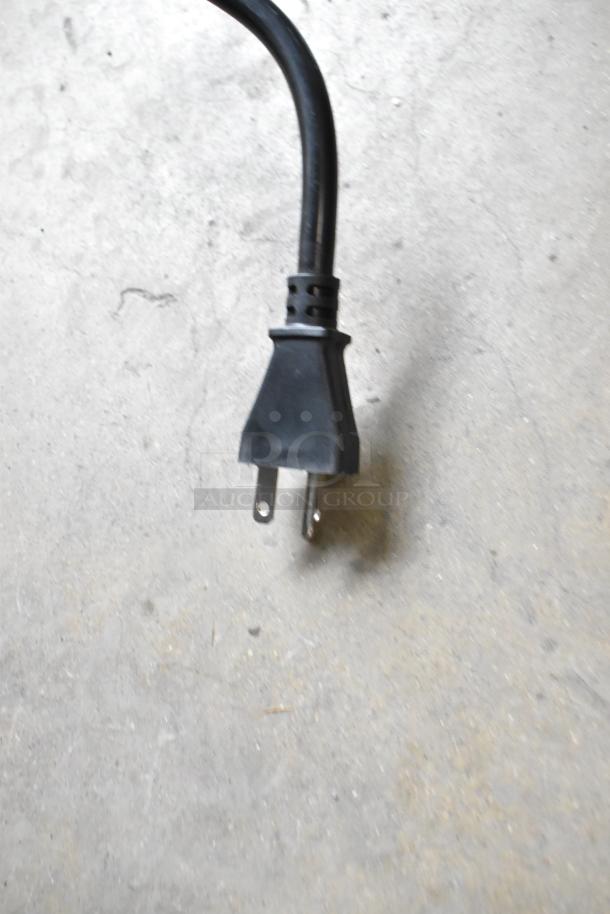 Black power cord for Avantco 177IC35SU induction range, showing 3-prong plug. New condition. For 208-240V, 1 phase.