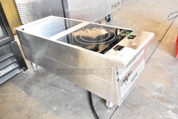 Cooking Performance Group 351ICRCPG2M stainless steel 2 burner induction range in used condition, 240V, 1 phase.