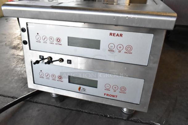 Cooking Performance Group 351ICRCPG2M stainless steel 2 burner induction range. Features digital controls and stainless finish.