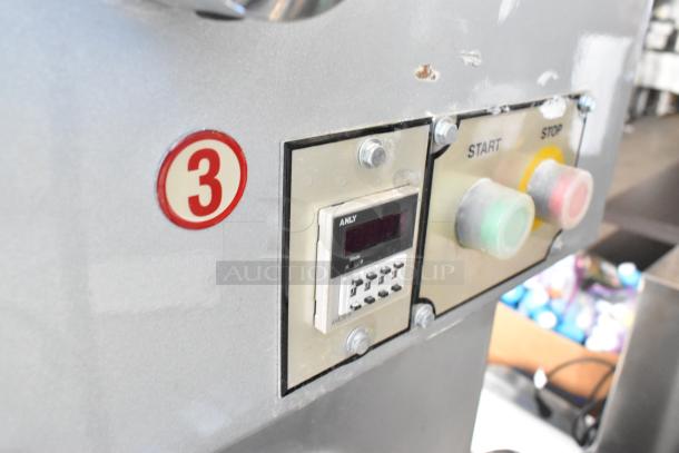 2021 Precision HD-60 60-Quart Dough Mixer controls, features a start/stop panel and a digital timer, model HD-60, 220V.