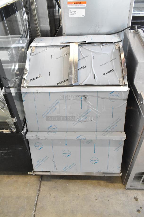 Brand new ServIt 423TCW46 stainless steel 46-gallon chip warmer, scratch and dent condition, 120V, 1 phase.