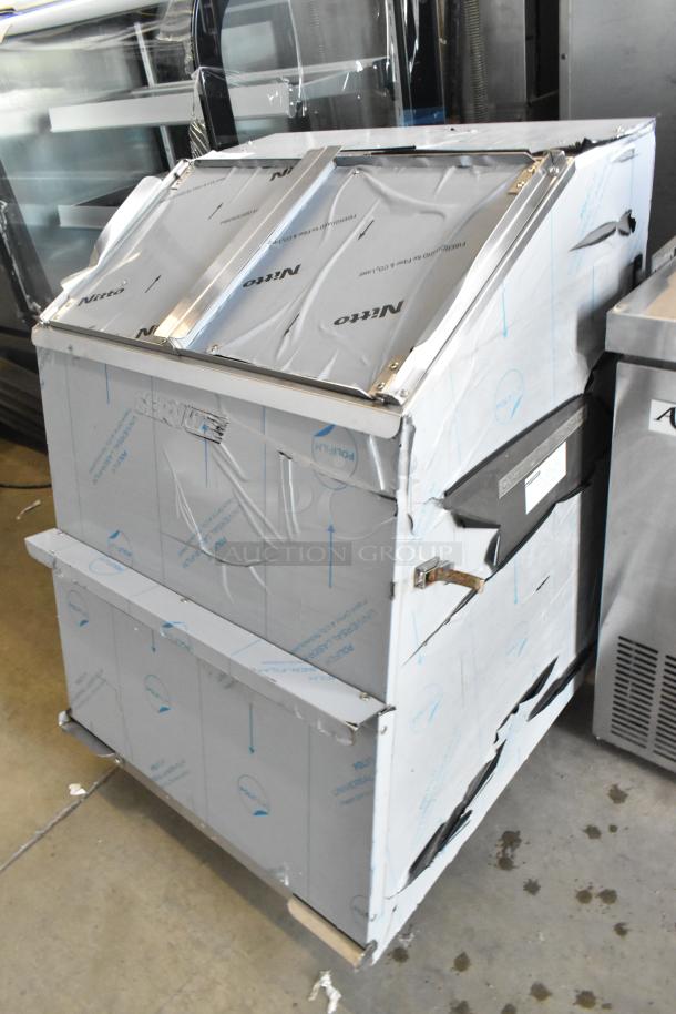 Brand new ServIt 423TCW46 stainless steel 46-gallon chip warmer/merchandiser, scratch and dent, 120V, 1 phase.