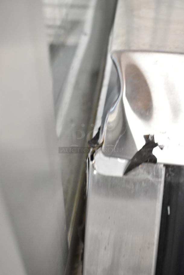 Avantco 178DLC82HCS deli case; stainless steel, dented corner detail, curved glass, 115V, 1 Phase, new condition.