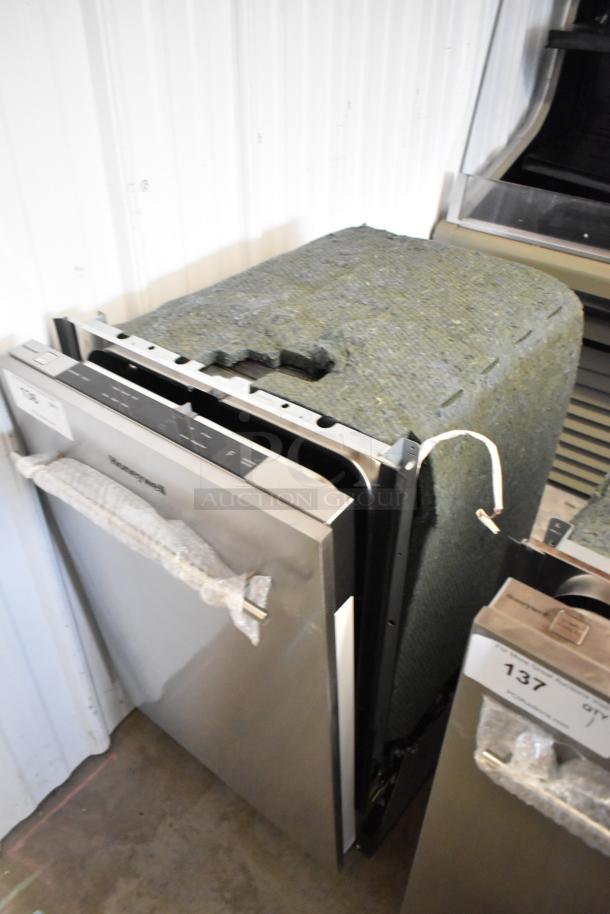 Brand new 2025 Honeywell HDS18SS stainless steel slimline dishwasher. Scratch and dent condition, 18" undercounter model.