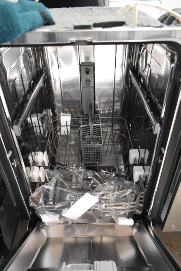 Brand new 2025 Honeywell HDS18SS stainless steel slimline dishwasher, 18" undercounter model. Scratch and dent condition.