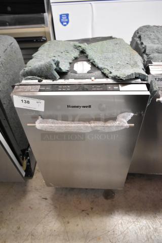 Brand new 2025 Honeywell HDS18SS stainless steel 18" slimline dishwasher, undercounter model, 115V, slight scratches.
