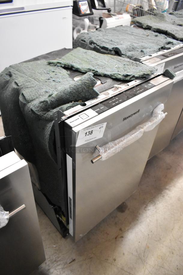 Brand new Honeywell HDS18SS 18" slimline dishwasher, stainless steel, scratch and dent, model year 2025, 115V, 1 phase.