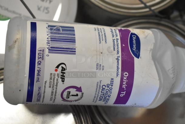 15 Various Pro Guard Cans including 1520-2 Pro Flex Base Coat Part B Clear, Liquid Rubber, PondPro 2000, 9118 Moisture Cure Liquid Rubber.