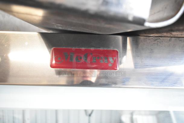 McCray SC-CMS35-6-BE metal deli display case with a red logo label. Designed for commercial use.