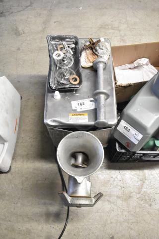 Berkel E-222 Metal Commercial Countertop Meat Grinder. 115 Volts, 1 Phase. - Item #1221080