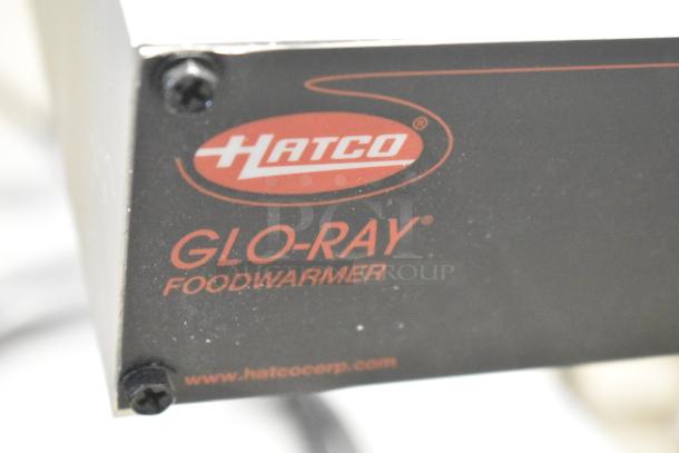 Hatco GRFFB Glo-Ray Food Warmer, metal construction, 120V, 1 phase, commercial use, brand and model labels visible.