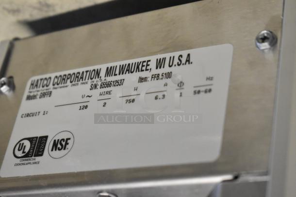 Hatco GRFFB Metal Commercial Food Strip Warmer, 120 Volts, 1 Phase; features UL and NSF certifications.