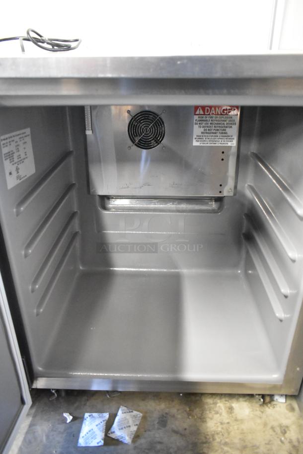 2022 Delfield 406P-STAR4 stainless steel undercounter cooler, single door, on casters, 115V, 1 phase, excellent condition.