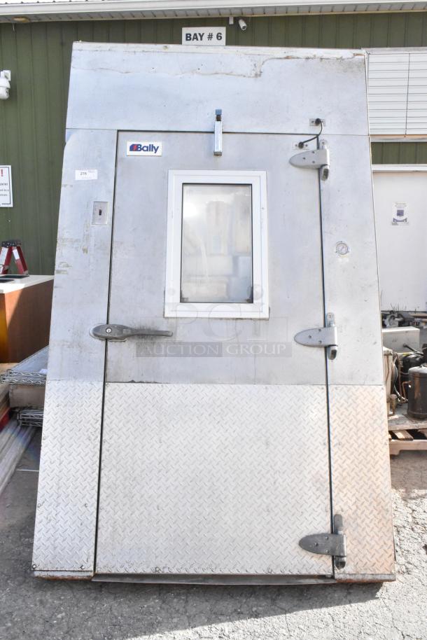 14'x8' Bally walk-in freezer box with Copeland CS10K6E-PFV-256 compressor, Bally evaporator fan. No floor.