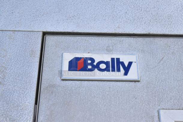 Bally Walk-In Freezer 14'x8', Copeland Compressor, No Floor, Bally Evaporator Fan. Logo and textured exterior visible.