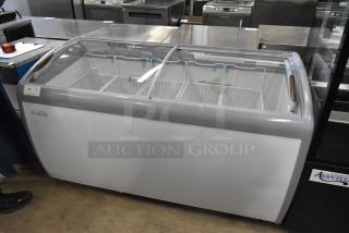 BRAND NEW SCRATCH AND DENT! KoolMore MCF-16C Display Ice Cream Freezer Merchandiser. 115 Volts, 1 Phase. - Item #1221198