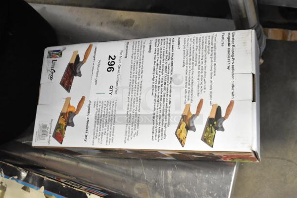 Ultra Ted Lite Optic RV2990 Radiused Cutter in box, featuring a magnetic stainless tray, ergonomic design, and safety grip.