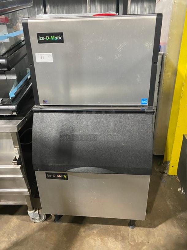 Ice-O-Matic ICE0400HA5 Commercial Ice Maker/Bin, Stainless Steel, Energy Star Certified, on Legs, 115V 1 Phase.