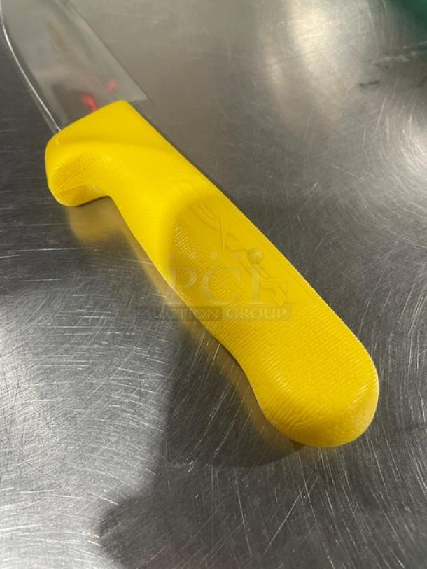 NEW Dexter Russell Sani-Safe sheep/lamb skinner, 5-1/4" stainless steel blade, yellow grip handle, Model SL12514.