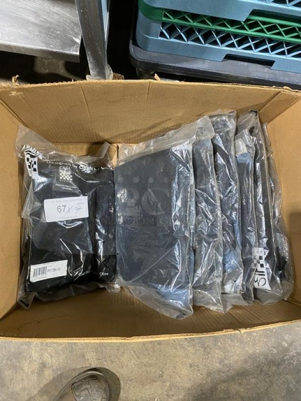 New Chef Revival Executive Chef Pants, black poly/cotton blend, size 5X, model P017BK-5X, packaged in plastic, set of seven.