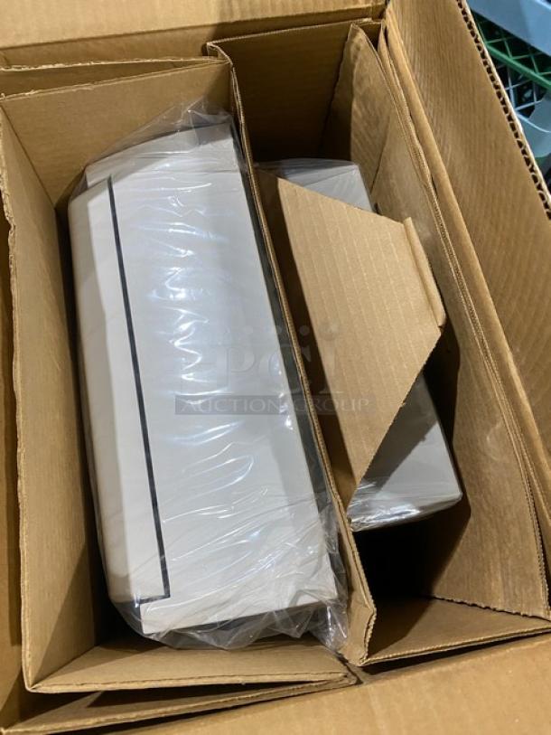 Kimberly-Clark white roll towel dispenser, model 0971700, new in box with packaging.