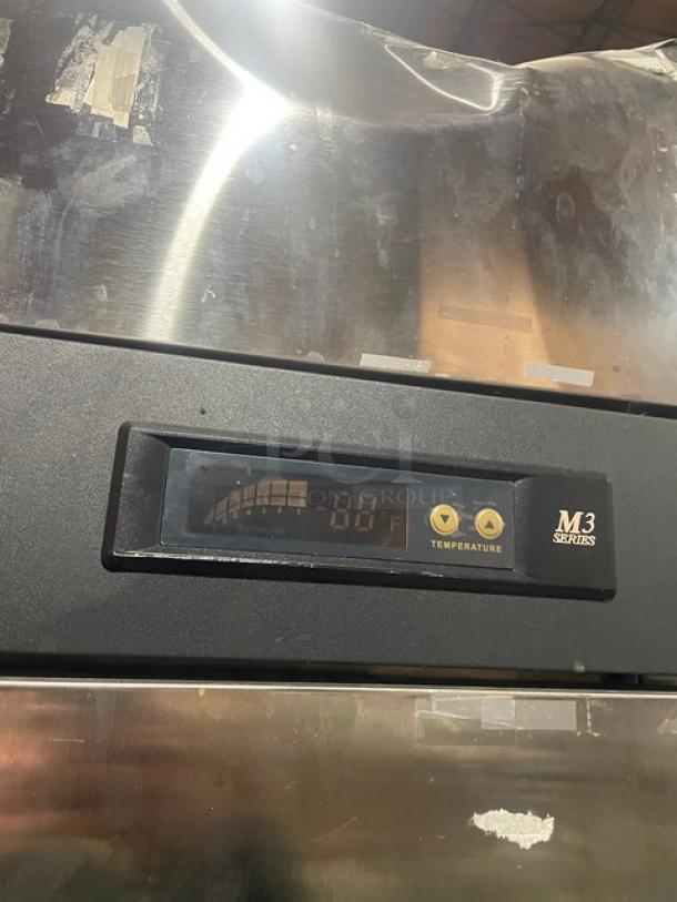 Turbo Air M3 Series commercial stainless steel 2-door freezer, Energy Star certified, temperature display, model M3F47-2.