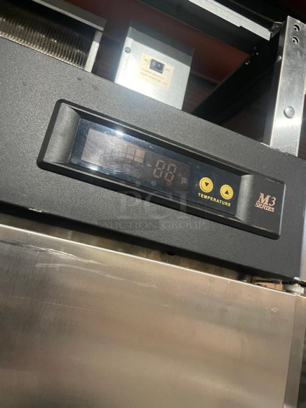 Turbo Air M3 Series stainless steel 1-door reach-in freezer, digital display, Energy Star certified, model M3F24-1.