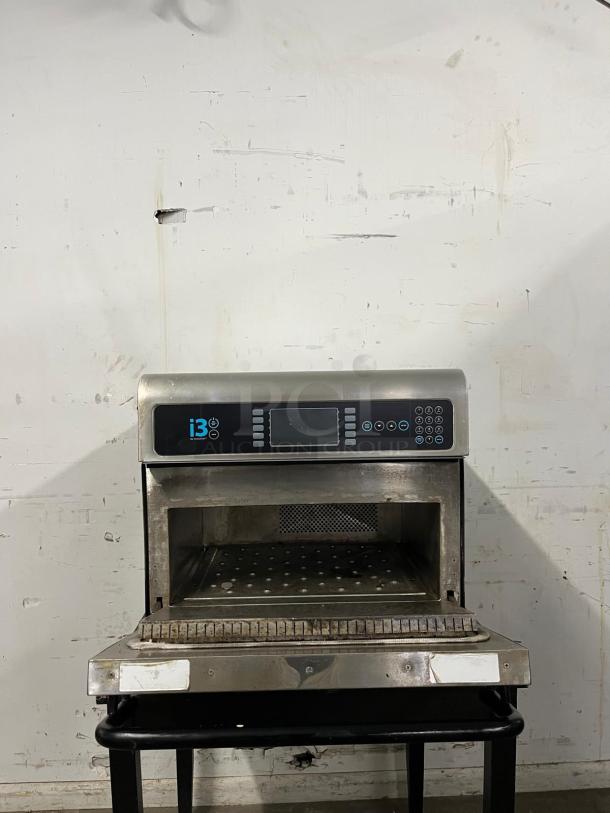TurboChef I3-TC high-speed countertop microwave convection oven, 208v/3ph, ventless, touch controls, stainless steel.