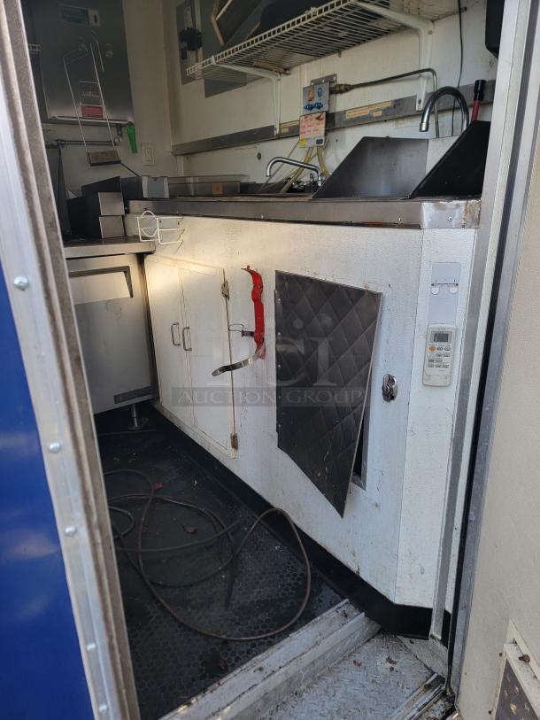 2020 Diamond 16' Cargo Food Trailer with turnkey kitchen, commercial-grade equipment, and Mitsubishi A/C. Ready for use.