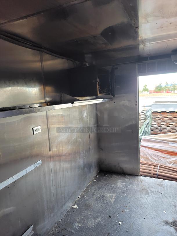 2019 Quality 24' empty food trailer, clean interior, ready for custom equipment. Ideal for mobile food businesses.