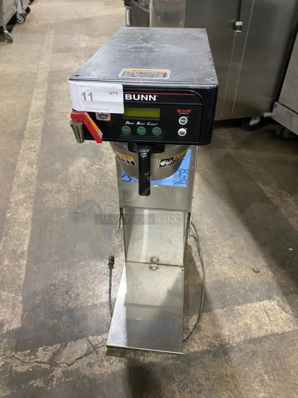 Bunn Infusion Series ITCB-DV stainless steel tea/coffee brewer with hot water dispenser, digital controls, Model: ITCB-DV, 120V.