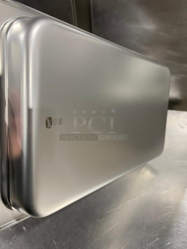 Don Commercial Stainless Steel Pan, Model 9K9881, full-size, 2.5" deep, anti-jam, new condition, marked with brand logo.